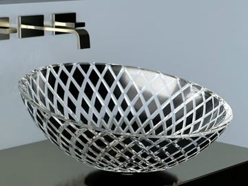 XENI - Countertop single glass washbasin by Glass Design - view 2